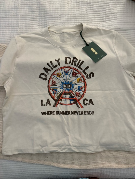 Daily Drills Tops - Daily Drills Cream Graphic Sweatshirt with Colorful Ferris Wheel
